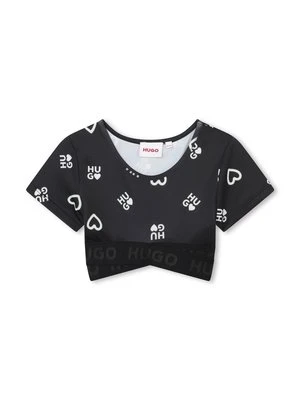 T-shirt z nadrukiem HUGO Kids