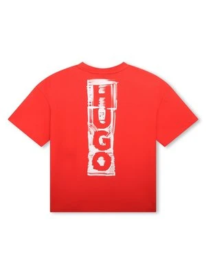 T-shirt z nadrukiem HUGO Kids