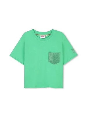 T-shirt z nadrukiem HUGO Kids