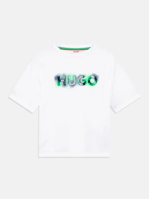 T-shirt z nadrukiem HUGO Kids