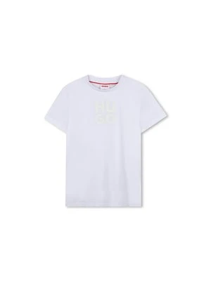 T-shirt z nadrukiem HUGO Kids
