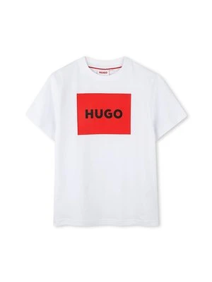 T-shirt z nadrukiem HUGO Kids
