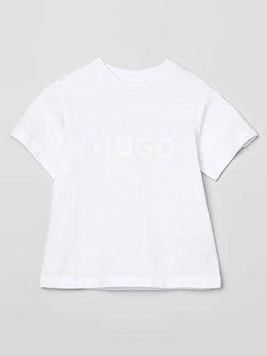T-shirt z nadrukiem HUGO Kids