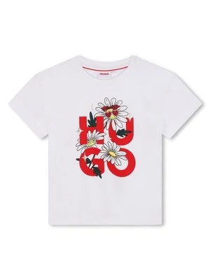T-shirt z nadrukiem HUGO Kids
