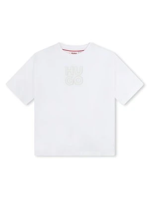 T-shirt z nadrukiem HUGO Kids