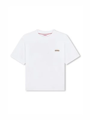T-shirt z nadrukiem HUGO Kids