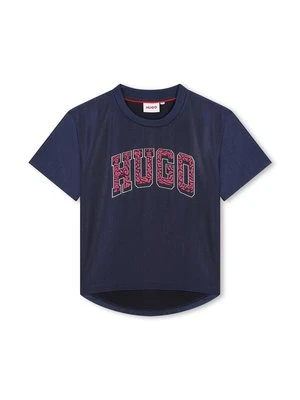 T-shirt z nadrukiem HUGO Kids