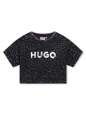 T-shirt z nadrukiem HUGO Kids