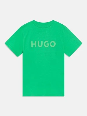 T-shirt z nadrukiem HUGO Kids