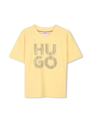 T-shirt z nadrukiem HUGO Kids