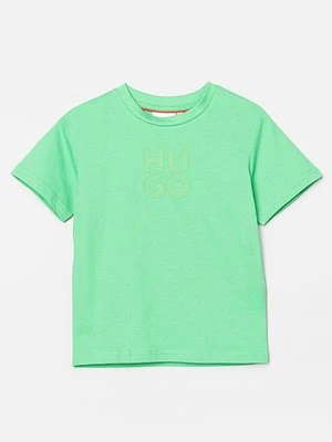 T-shirt z nadrukiem HUGO Kids