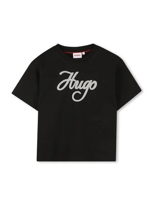 T-shirt z nadrukiem HUGO Kids