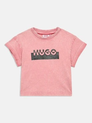 T-shirt z nadrukiem HUGO Kids