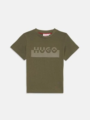 T-shirt z nadrukiem HUGO Kids