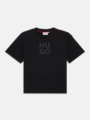 T-shirt z nadrukiem HUGO Kids