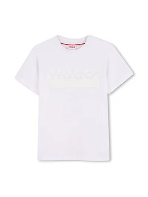 T-shirt z nadrukiem HUGO Kids