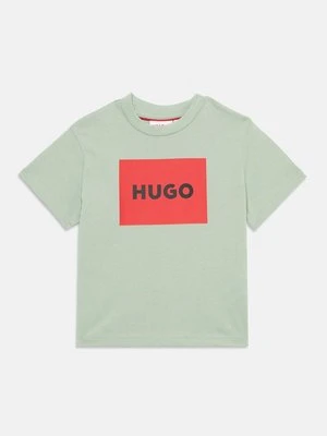 T-shirt z nadrukiem HUGO Kids