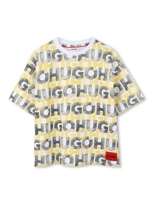 T-shirt z nadrukiem HUGO Kids