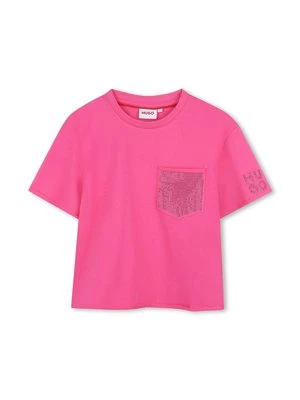 T-shirt z nadrukiem HUGO Kids