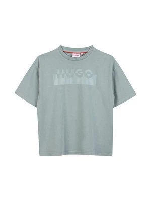 T-shirt z nadrukiem HUGO Kids
