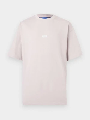 T-shirt z nadrukiem Hugo liliowy