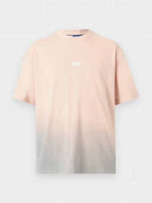 T-shirt z nadrukiem Hugo pomarańczowy