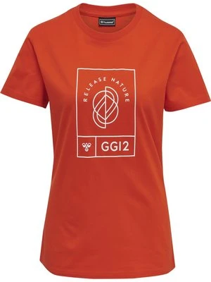 T-shirt z nadrukiem Hummel
