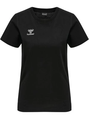 T-shirt z nadrukiem Hummel czarny
