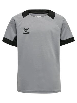 T-shirt z nadrukiem Hummel szary melanż