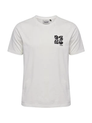 T-shirt z nadrukiem Hummel biały
