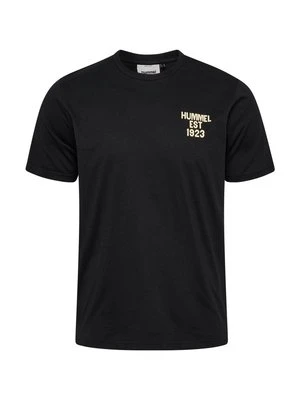 T-shirt z nadrukiem Hummel czarny