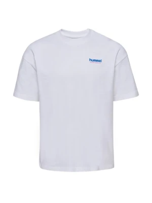 T-shirt z nadrukiem Hummel biały
