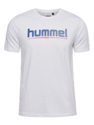 T-shirt z nadrukiem Hummel biały