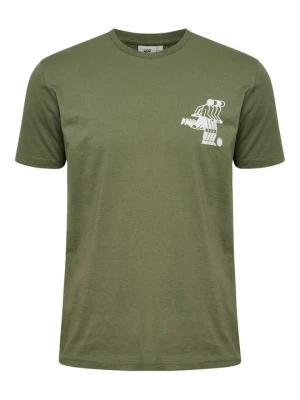 T-shirt z nadrukiem Hummel biały