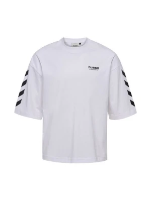 T-shirt z nadrukiem Hummel biały