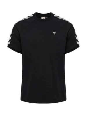T-shirt z nadrukiem Hummel czarny