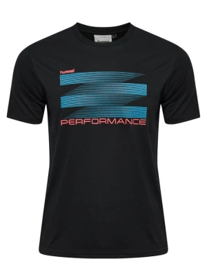 T-shirt z nadrukiem Hummel czarny