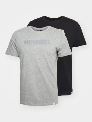 T-shirt z nadrukiem Hummel czarny