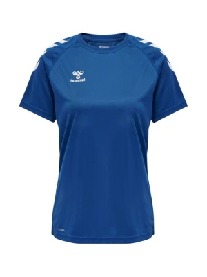 T-shirt z nadrukiem Hummel niebieski