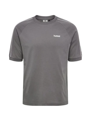 T-shirt z nadrukiem Hummel szary