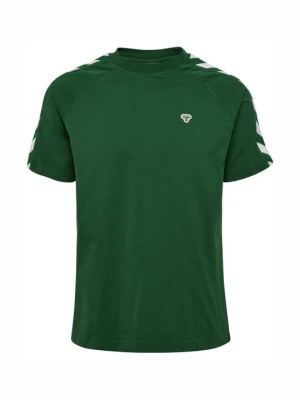 T-shirt z nadrukiem Hummel zielony