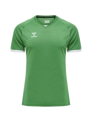 T-shirt z nadrukiem Hummel zielony neon