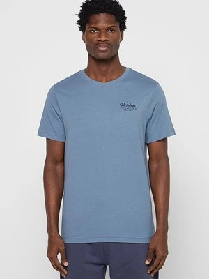 T-shirt z nadrukiem Hurley brązowy