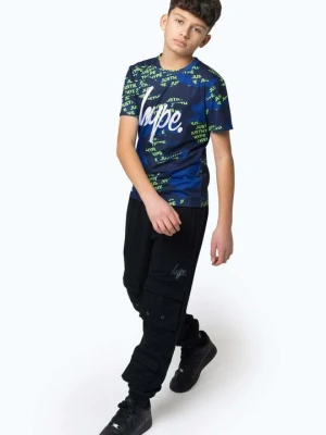 T-shirt z nadrukiem HYPE granatowy
