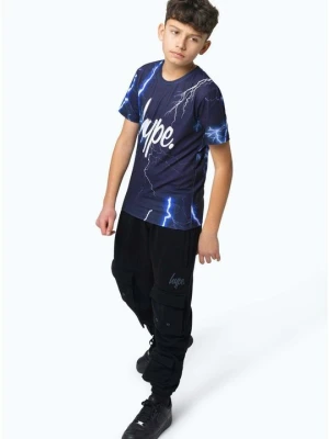 T-shirt z nadrukiem HYPE niebieski