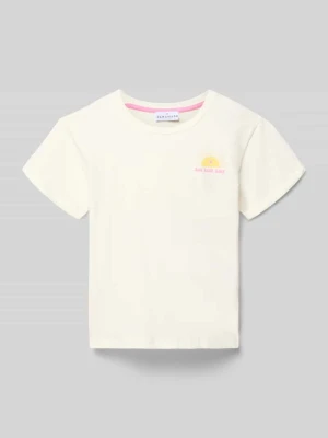 T-shirt z nadrukiem i okrągłym dekoltem DANAMADE