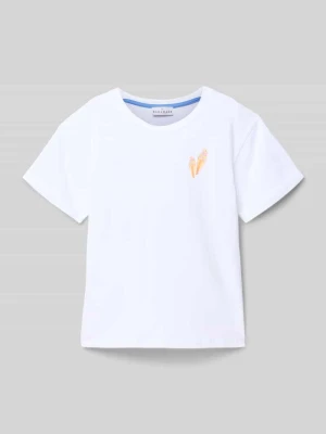 T-shirt z nadrukiem i okrągłym dekoltem DANAMADE