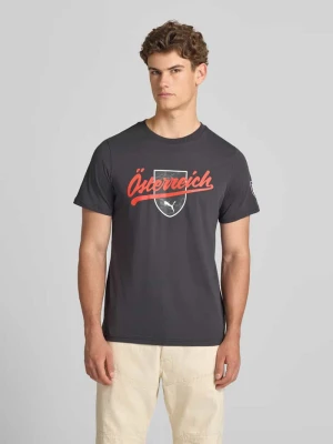 Zdjęcie produktu T-shirt z nadrukiem i okrągłym dekoltem Puma Ciemnoszary