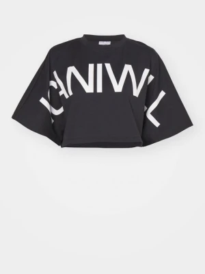 T-shirt z nadrukiem ICANIWILL czarny