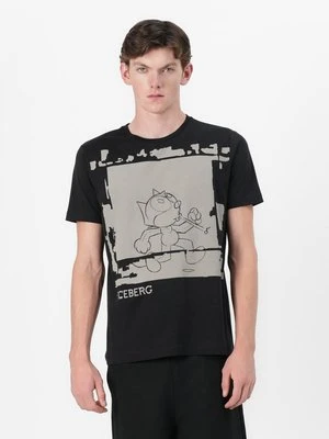 T-shirt z nadrukiem Iceberg
